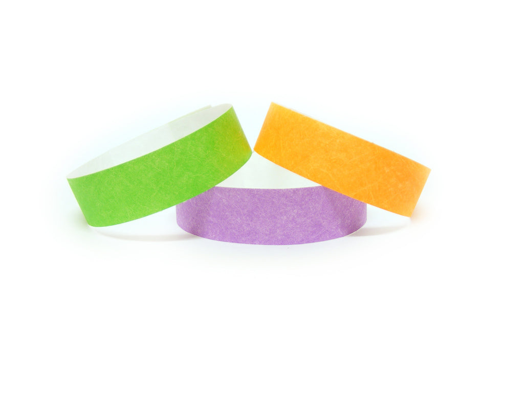 19mm Plain Coloured Wristbands